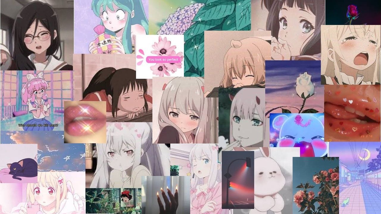 “Trendy anime aesthetic poster, vibrant colors, soft cel-shading, clean modern layout, cute decorative elements, elegant typography, stylish 2026 theme, glowing highlights, dynamic anime mood, caption card design, pastel gradients, sparkles and hearts, visually appealing composition, non-explicit wholesome anime vibe.”