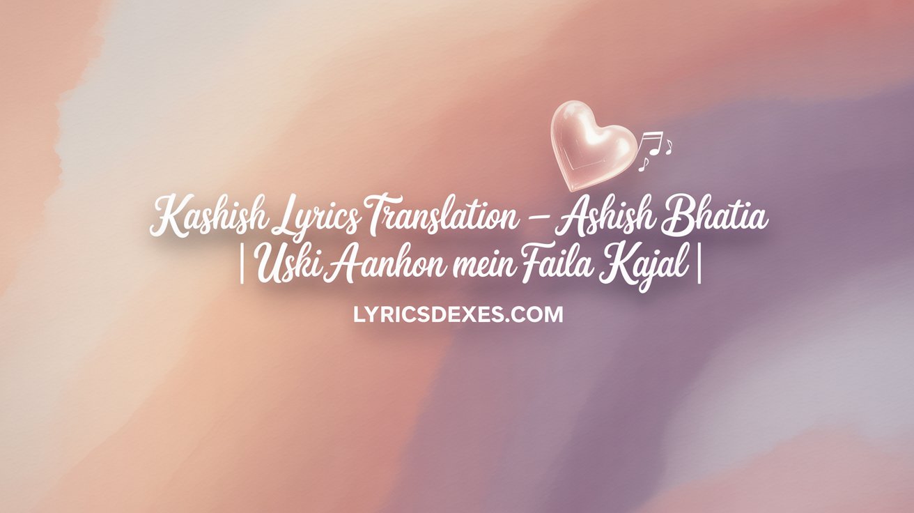 Kashish Lyrics Translation – Ashish Bhatia | Uski Aankhon Mein Faila Kajal