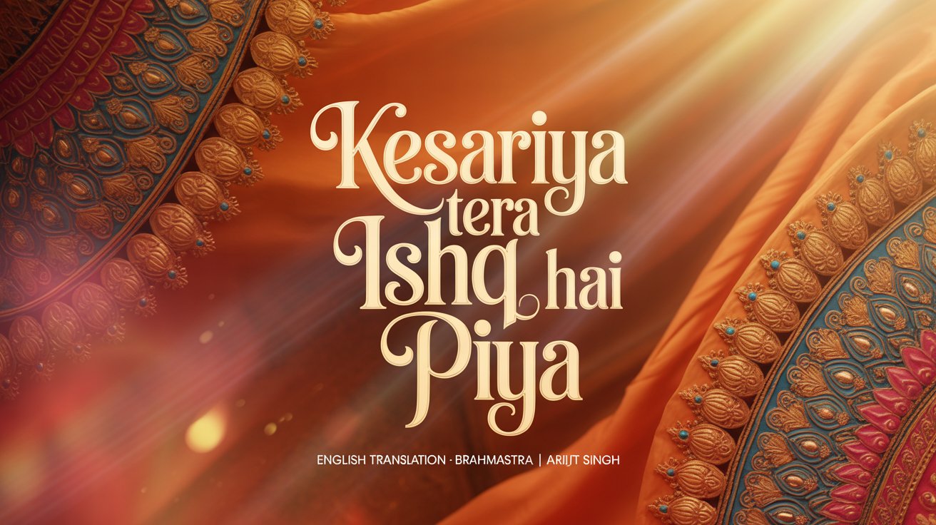 Kesariya Tera Ishq Hai Piya Lyrics English Translation – Brahmastra | Arijit Singh