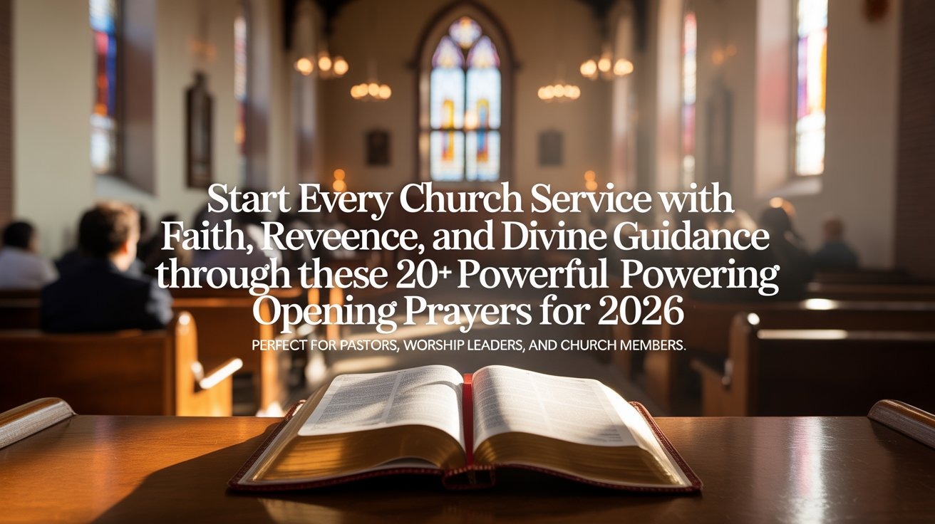 20+ Powerful Opening Prayers For Church Services with Scriptures (2026)